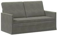 vidaXL Sofa 150 x 81 x 82 cm 2-Sitzer Sofa Hellgrau 150x81x82 cm Cordstoff, 1...