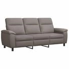 vidaXL Sofa 214 x 90 x 95 cm Sofa Taupe 214x90x95 cm Stoff, 1 Teile