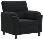 vidaXL Sofa 94 x 85 x 93 cm Sofa Schwarz 94x85x93 cm Samt, 1 Teile