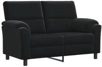 vidaXL Sofa 154 x 85 x 93 cm Sofa Schwarz 154x85x93 cm Samt, 1 Teile