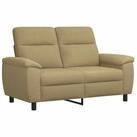 vidaXL Sofa 158 x 90 x 95 cm Sofa Hellbraun 158x90x95 cm Stoff, 1 Teile