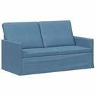 vidaXL Sofa 150 x 81 x 82 cm 2-Sitzer Sofa Blau 150x81x82 cm Cordstoff, 1 Teile