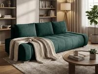 Beautysofa Schlafsofa DRACO 3-Sitzer mit Schlaffunktion und Bettkasten, Modernes