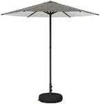 vidaXL Sonnenschirm Garten-Schirm mit Fu&szlig; 230 x 230 cm Polyester Rechtwinklig