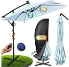 KESSER Ampelschirm, &Oslash;350cm Sonnenschirm inkl. Abdeckung & Wind- & wetterfest