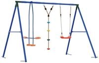 vidaXL Spielturm Outdoor Schaukelset Mehrfarbig Stahl und PE