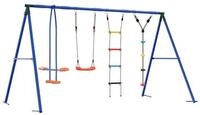 vidaXL Spielturm Outdoor Schaukelset Mehrfarbig Stahl und PE