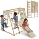tectake Kletterger&uuml;st Indoor Holz Kletteranlage 8in1 klappbar, (Turnger&uuml;st...