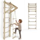 tectake Kletterger&uuml;st Sprossenwand Matterhorn f&uuml;r Kinder ab 3 Jahren, indoor,