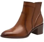Tamaris Stiefelette Blockabsatz, Ankleboots, Businessschuh mit T-Logoverzierung