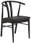 ebuy24 Esszimmerstuhl 2er Set Andre Esszimmerstuhl aus Eiche, schwarz, s (2 St)