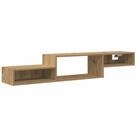 vidaXL Regal Wandmontierter TV-Schrank Wandhalterung Artisan-Eiche, 1-tlg.