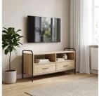 vidaXL TV-Board vidaXL TV-Schrank 67,5 x 33 x 50 cm Sonoma-Eiche Holzwerkstoff
