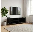 vidaXL TV-Board vidaXL TV-Schrank 140 x 39,5 x 50 cm Schwarz Eichen-Optik