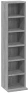 vidaXL Regal NA CD-Regal Grau Sonoma 21x20x88 cm Spanplatte Mediaaufbewahrung