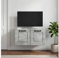 vidaXL TV-Board vidaXL Wandmontierter TV-Schrank Betongrau 59,5 x 31 x 30 cm