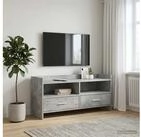 vidaXL TV-Board vidaXL TV-Schr&auml;nk 100 x 33 x 47 cm Betongrau Holzwerkstoff