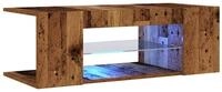 vidaXL TV-Schrank TV-Schrank mit LED-Leuchten Altholz-Optik 90x39x30 cm (1-St)