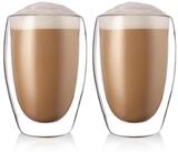 LuxusKollektion Latte-Macchiato-Glas Doppelwandige Latte Gl&auml;ser 2St 450ml