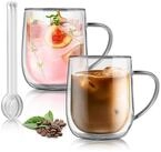 LuxusKollektion Latte-Macchiato-Glas Kaffeeglas Doppelwandig 450ml 2er Set, Glas