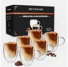 LuxusKollektion Latte-Macchiato-Glas Kaffeegl&auml;ser Doppelwandig 350ml 6er Set...