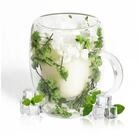 LuxusKollektion Latte-Macchiato-Glas Kaffeeglas Doppelwandig Blumen 350ml, Glas