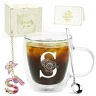 LuxusKollektion Latte-Macchiato-Glas Latte Macchiato Glas personalisiert mit...