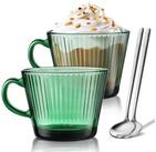 LuxusKollektion Latte-Macchiato-Glas Latte Macchiato Gl&auml;ser 2er Set Gr&uuml;n...