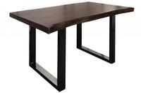 Massivmoebel24 Esstisch FREEFORMAkazieMassivholzbraun (Massivholz zerlegt 55 kg