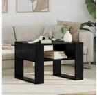 vidaXL Couchtisch vidaXL Couchtisch Schwarz Eichen-Optik 66 x 53 x 45 cm