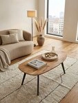 KADIMA DESIGN Couchtisch Couchtisch Akazie Massivholz 110 x 45 x 60 cm