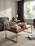 KADIMA DESIGN Couchtisch Couchtisch GUNA Massiv-Holz 120cm breit...