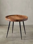 KADIMA DESIGN Beistelltisch Beistelltisch 46x40x46 cm Holz Metall Couchtisch