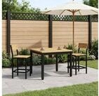 vidaXL Couchtisch vidaXL Couchtisch Wei&szlig; und Schwarz 60 x 60,5 x 36 cm...