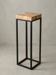 KADIMA DESIGN Beistelltisch Beistelltisch 30 x 97 x 30 cm WL5.654 Akazie Metall