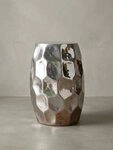 KADIMA DESIGN Beistelltisch Beistelltisch 30x47x30cm Aluminium Silber Dekotisch