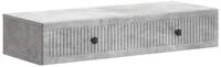 vidaXL Schranksystem Wandmontierter Beistelltisch Betongrau 87,5 x 34,5 x 17 cm