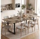 HOMCOM Esstisch ausziehbar Industrial Tisch mit Tischbeine aus Stahl f&uuml;r 6-8