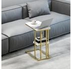 HOMCOM Beistelltisch schmaler Couchtisch mit Stauraum (Set, 1-St., 1 Tisch),...