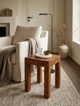 KADIMA DESIGN Beistelltisch Beistelltisch MUMBAI Massiv-Holz 35 x 35 cm