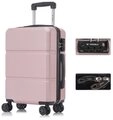 YONSLY Koffer Hartschalen-Reisekoffer Trolley Rollkoffer aus ABS und Aluminium,...