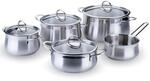 Chefkoch trifft Fackelmann Topf-Set 9-tlg. aus Edelstahl, Induktion/-