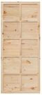 vidaXL Zimmert&uuml;r 90 x 2,5 x 208 cm Scheunent&uuml;r Natur 90x2,5x208 cm Massives