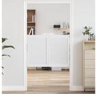 vidaXL Haust&uuml;r Schwingt&uuml;ren 2 stk. 80 x 50 cm Massives Kiefernholz Wei&szlig;...
