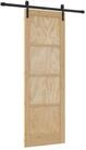 vidaXL Haust&uuml;r Schiebet&uuml;r Natur 73,5 x 211 cm Massives Kiefernholz (1-St)