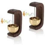 LuxusKollektion Windspiel Ladenbesitzer Glocke Holz Magnetisch 2 St&uuml;ck (2 St)...