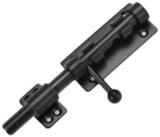 LuxusKollektion Bolzenriegel T&uuml;rriegel abschlie&szlig;bar 160mm Schwarz Edelstahl