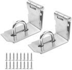 LuxusKollektion Vorh&auml;ngeschloss T&uuml;rriegel &Uuml;berfalle 5 Zoll Rechtwinklig Set...