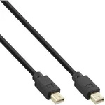 Inline Mini DisplayPort 1.4 Kabel, Stecker / Stecker schwarz/gold, 1m Audio- &