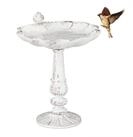 relaxdays Vogeltr&auml;nke Gusseisen 0.76 l, wei&szlig;